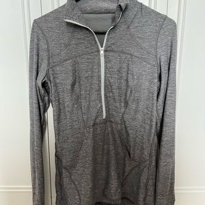 Lululemon Small Grey Quarter Zip. Heavier Weight